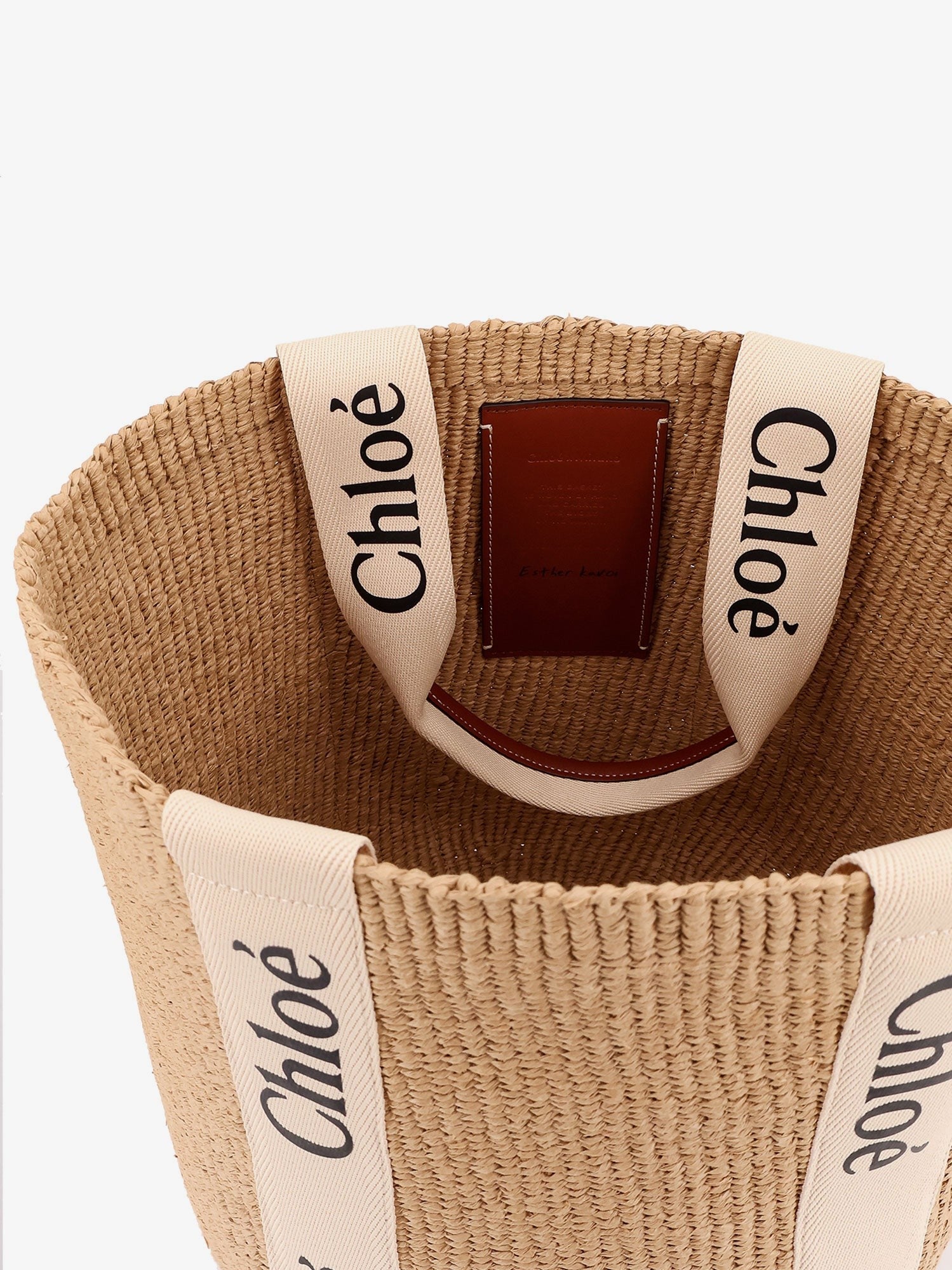 CHLOE' - Woody raffia shoulder bag