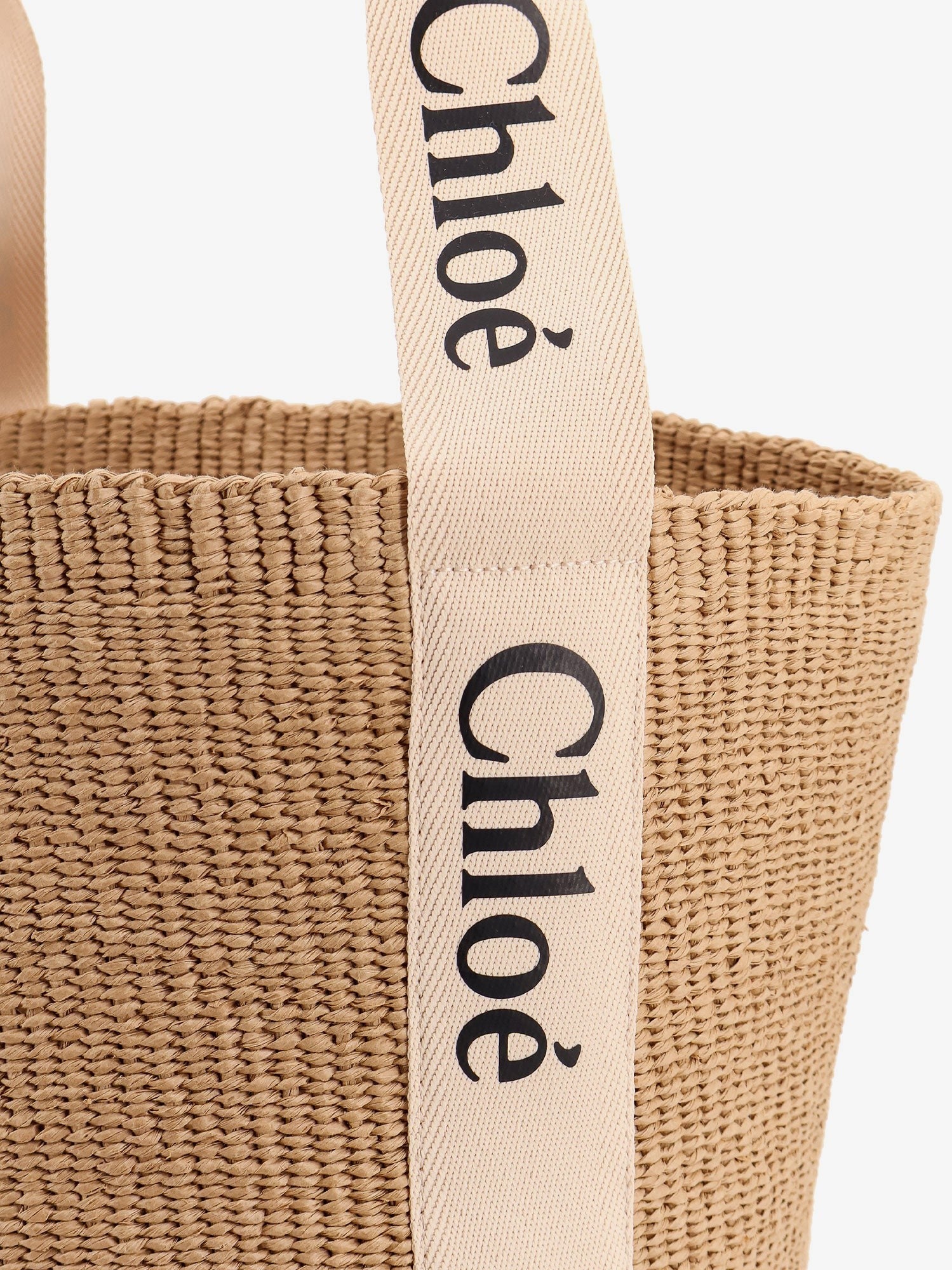 CHLOE' - Woody raffia shoulder bag