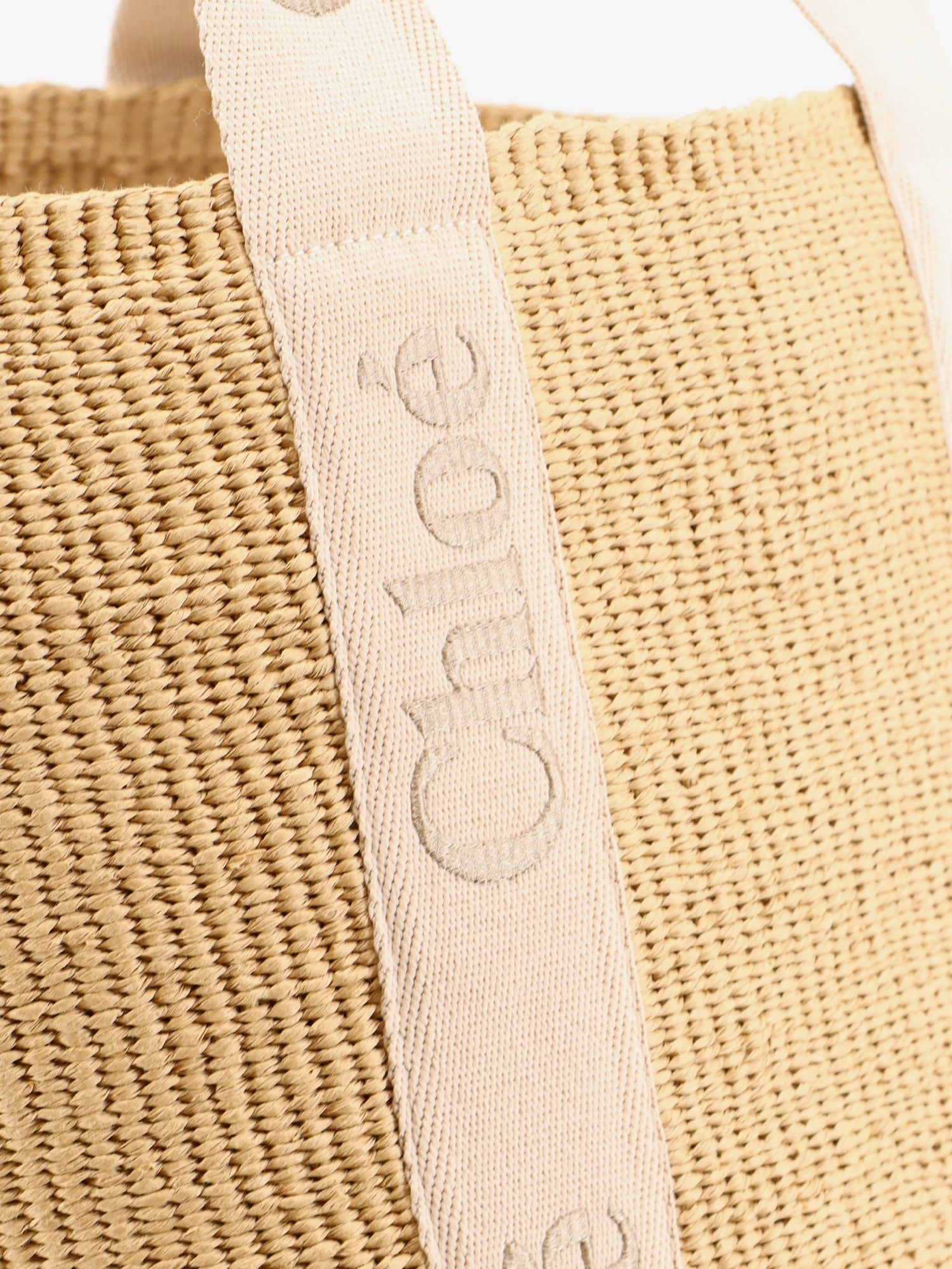 CHLOE' - Woody raffia shoulder bag woody-raffia-shoulder-bag_68412231-392f-4ce2-b8bb-64b221cc39c8