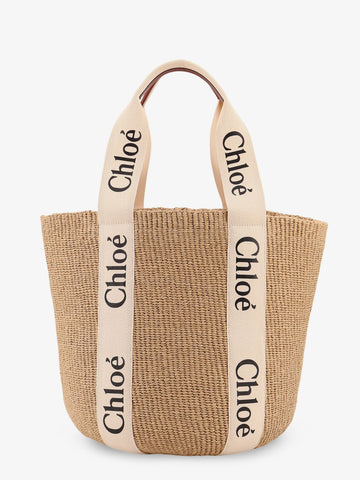CHLOE' - Woody raffia shoulder bag