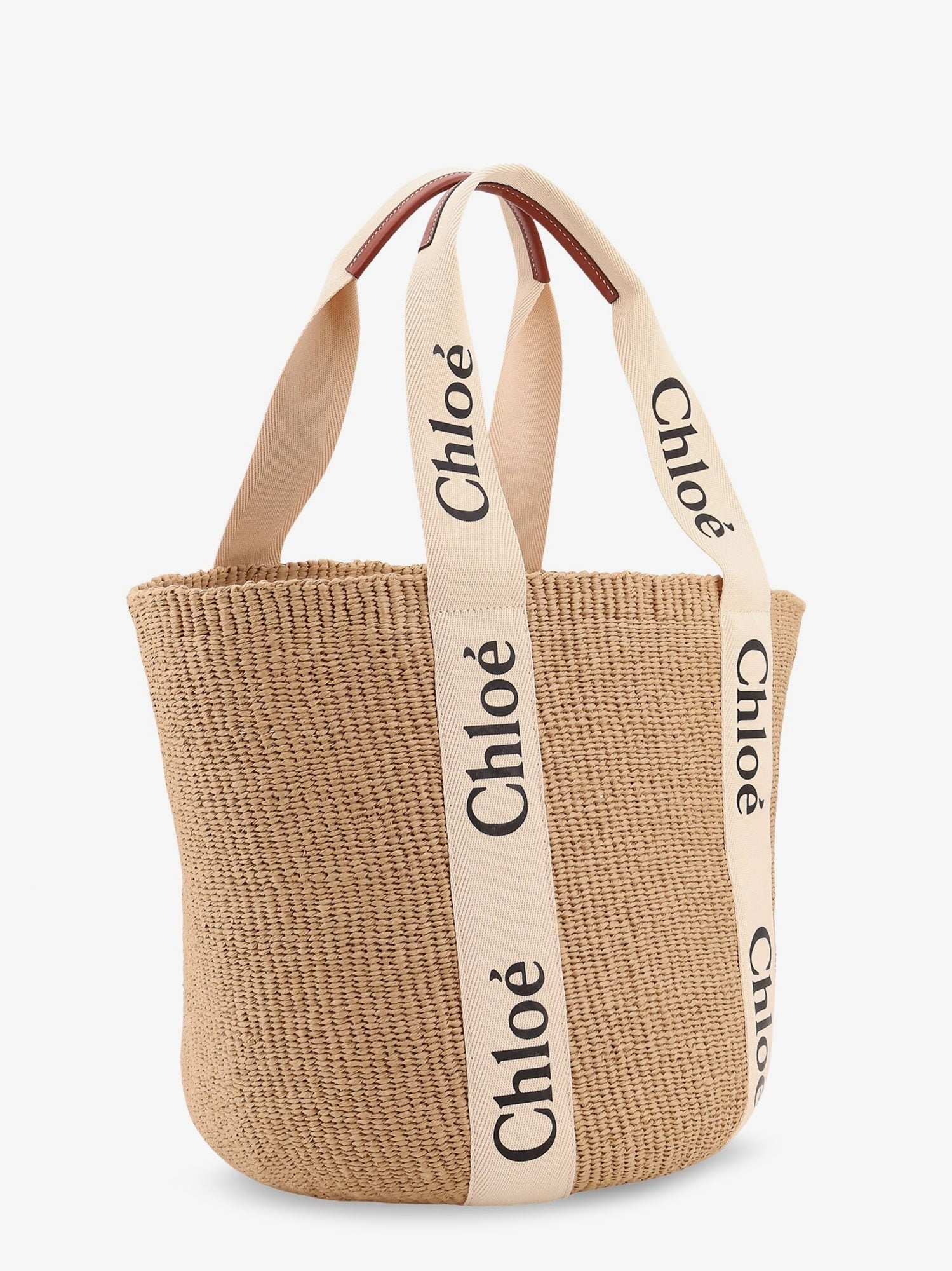 CHLOE' - Woody raffia shoulder bag