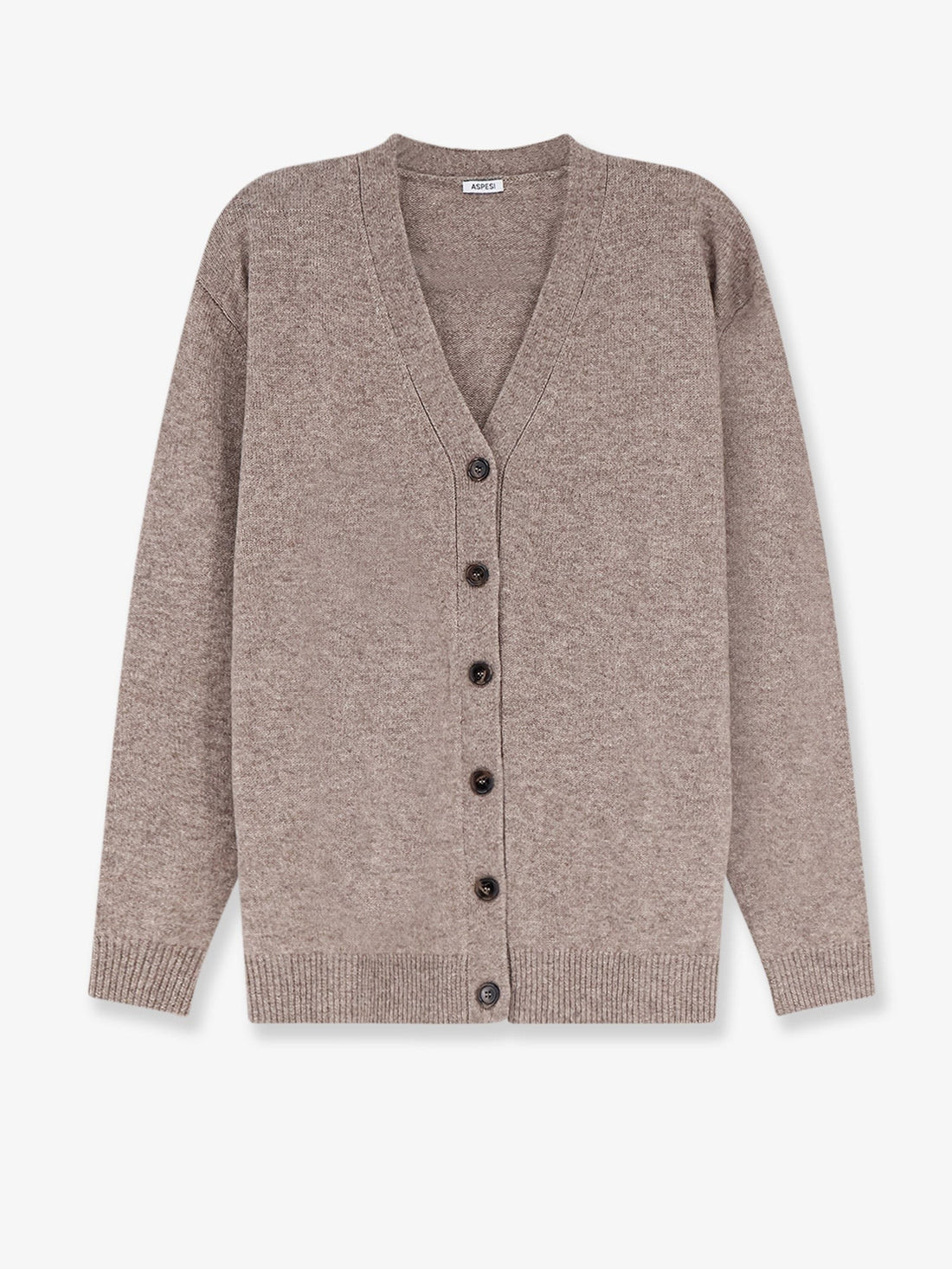 ASPESI - Wool and cashmere blend cardigan DOVEGREY