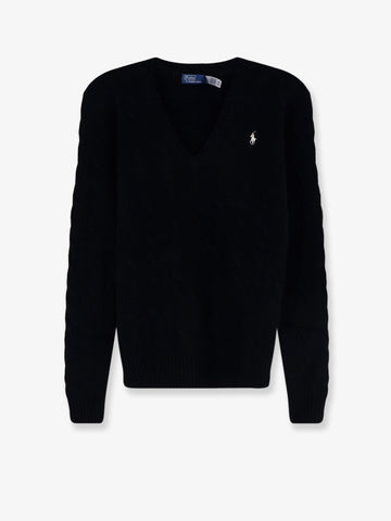 Polo Ralph Lauren - Wool and cashmere blend sweater with embroidered logo on the front