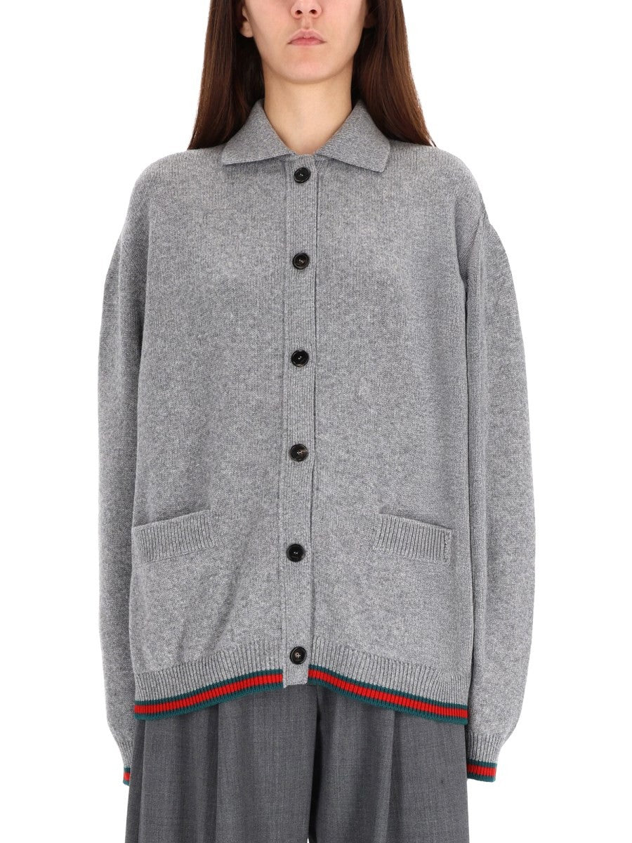WOOL AND CASHMERE CARDIGAN