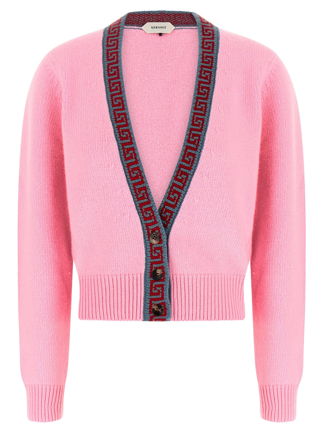 Versace - Wool and cashmere cardigan Pink