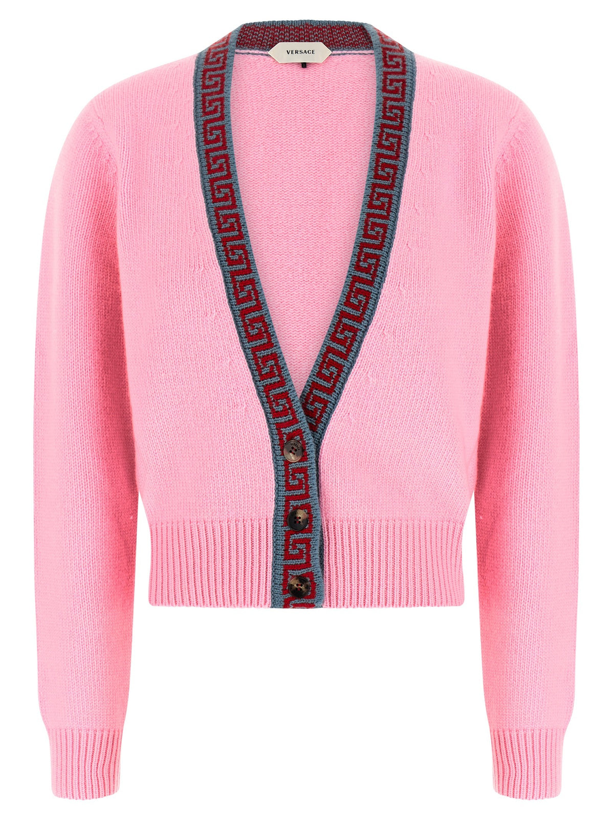 Versace - Wool and cashmere cardigan Pink