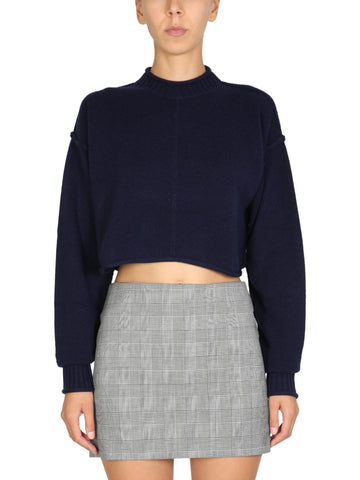 WOOL AND CASHMERE CREW NECK SWEATER