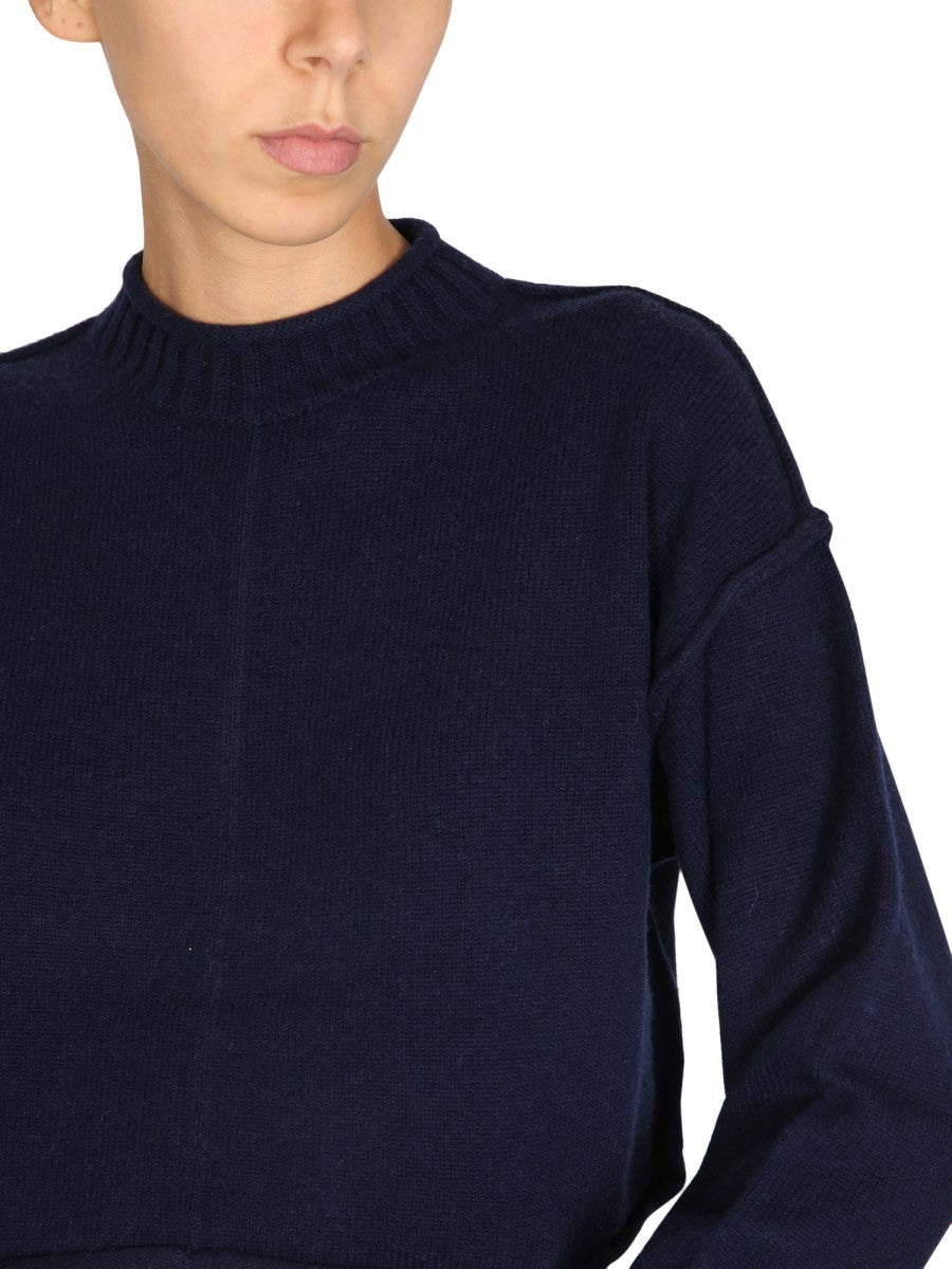 WOOL AND CASHMERE CREW NECK SWEATER