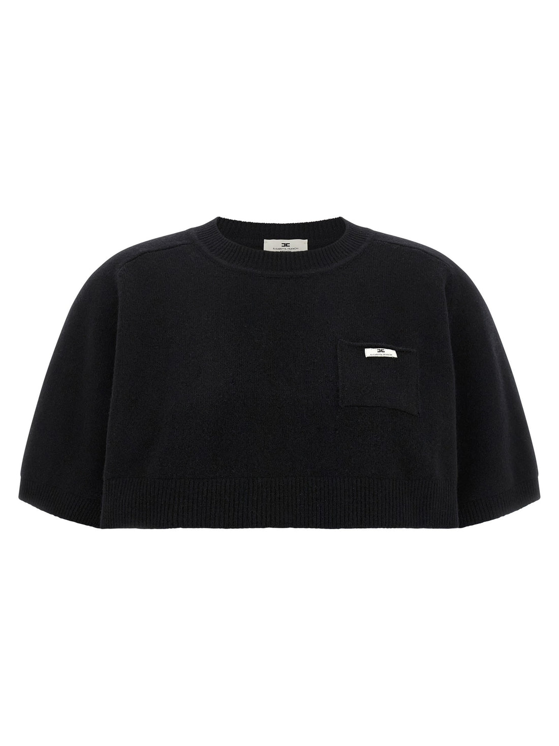 Elisabetta Franchi - Wool and cashmere top Black