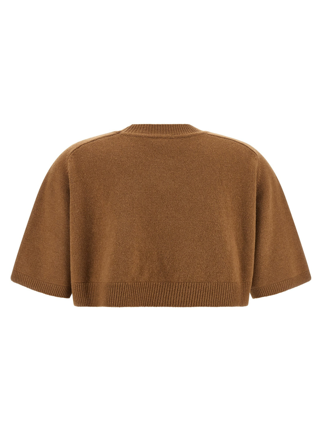 Elisabetta Franchi - Wool and cashmere top Brown