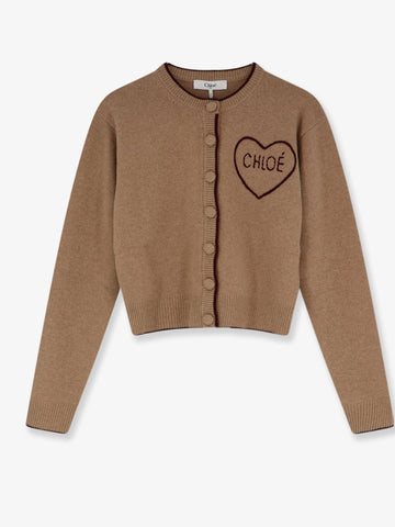 CHLOE' - Wool and cashmere wool cardigan wool-and-cashmere-wool-cardigan