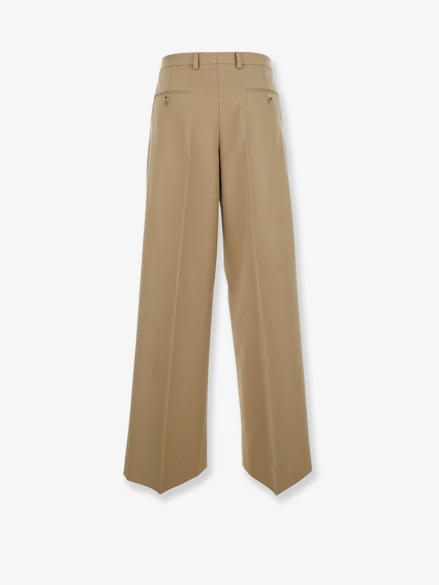 Wool and cotton trousers