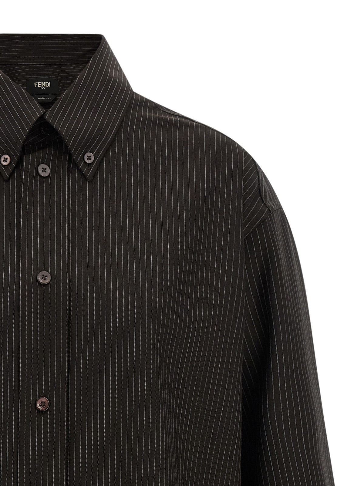 Fendi - Wool and lace shirt