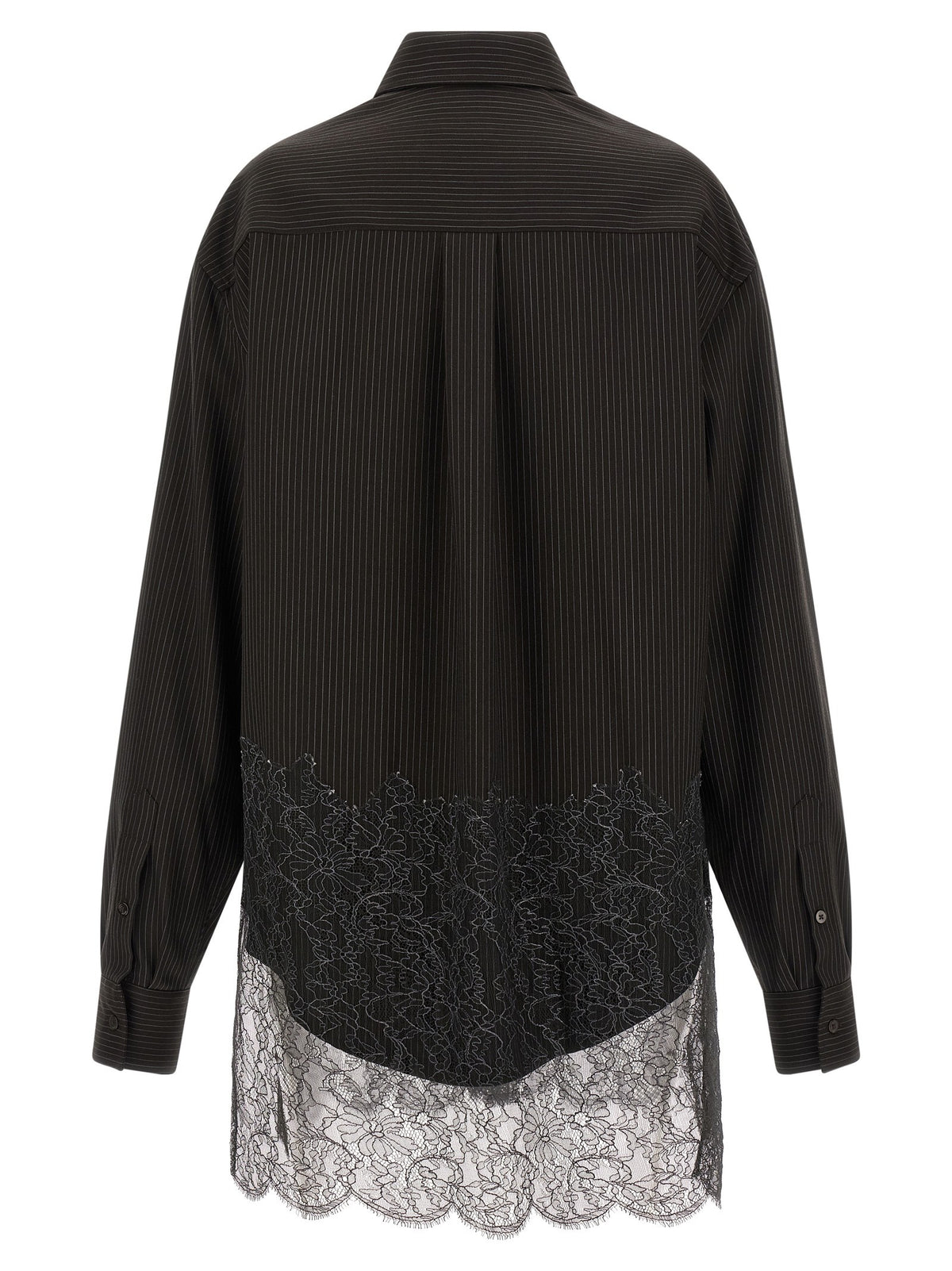 Fendi - Wool and lace shirt