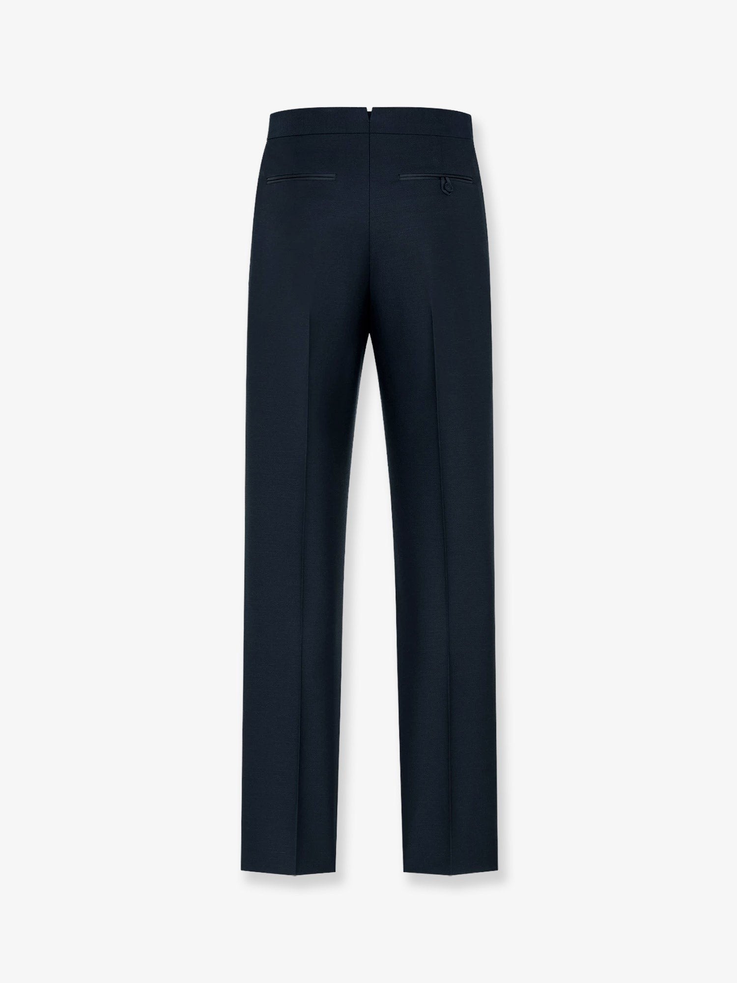 Wool and mohair trousers with satin details