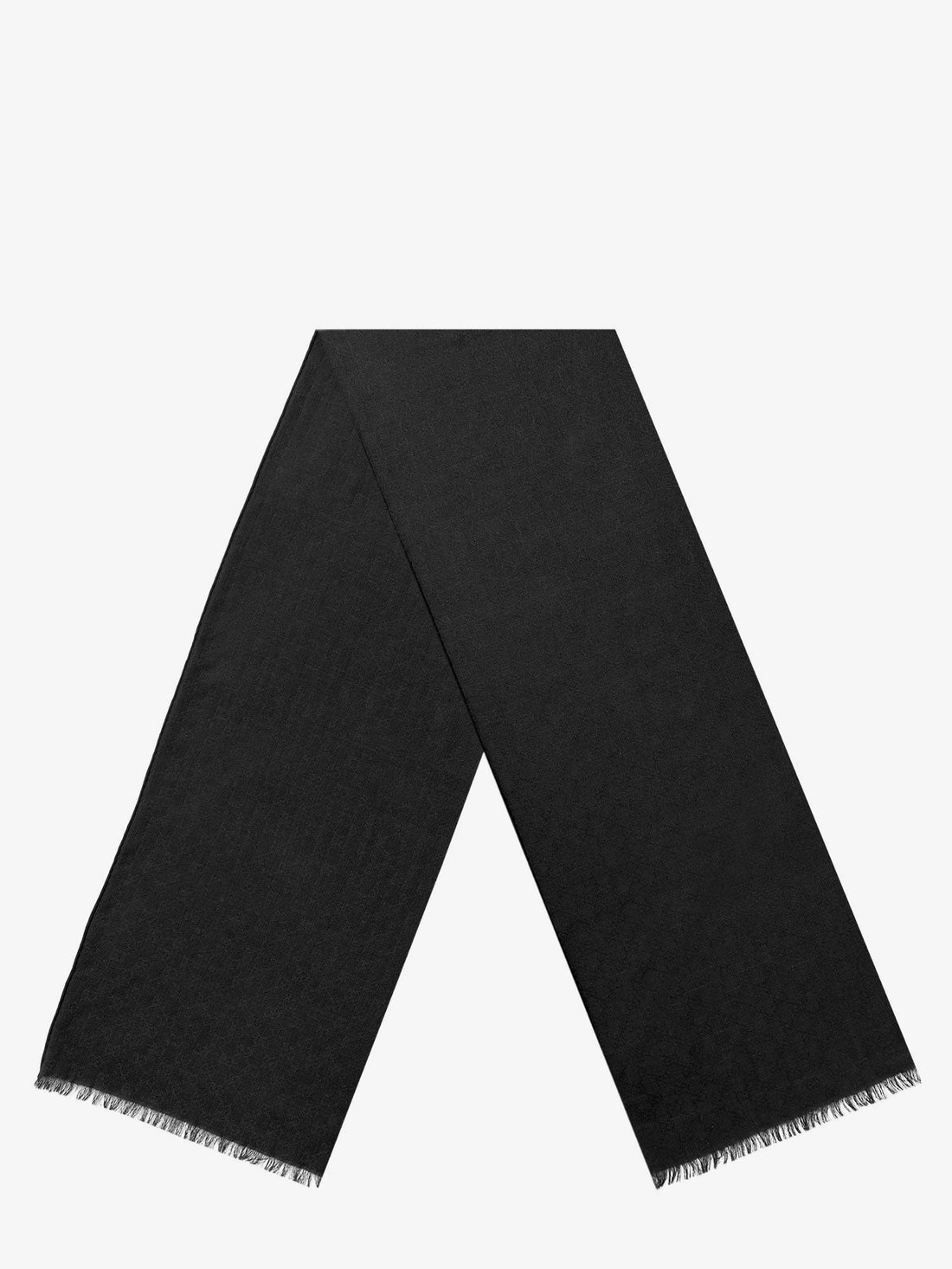 Gucci - Wool and silk blend scarf with GG motif wool-and-silk-blend-scarf-with-gg-motif