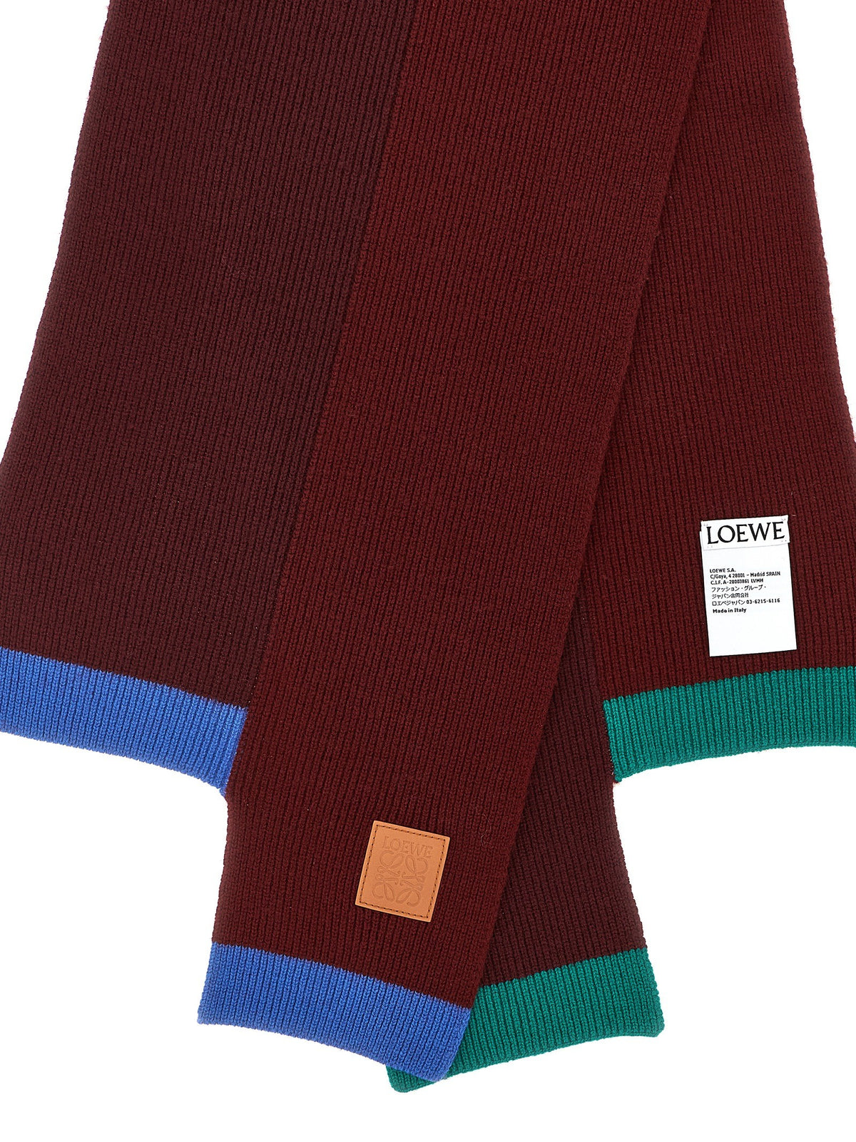 LOEWE - Wool asymmetrical scarf