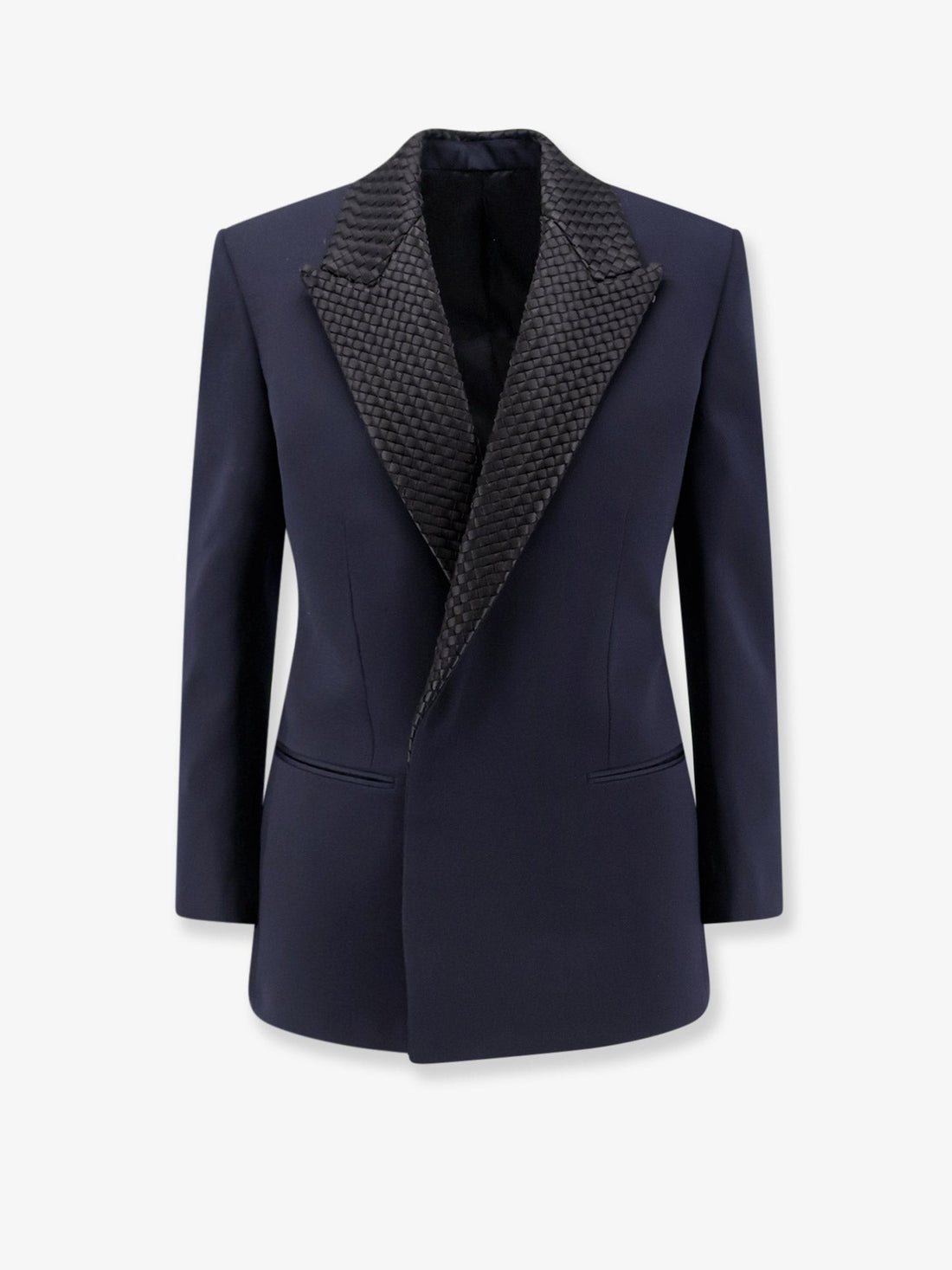 Bottega Veneta - Wool blazer with Intrecciato detail wool-blazer-with-intrecciato-detail
