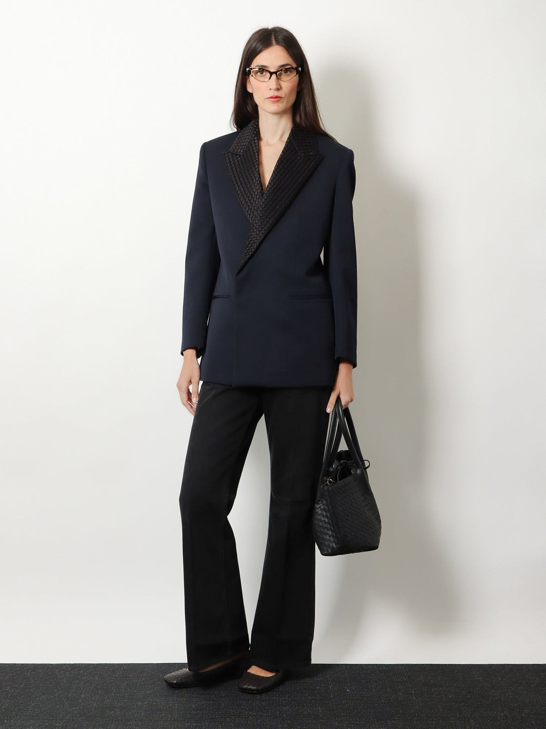 Bottega Veneta - Wool blazer with Intrecciato detail wool-blazer-with-intrecciato-detail