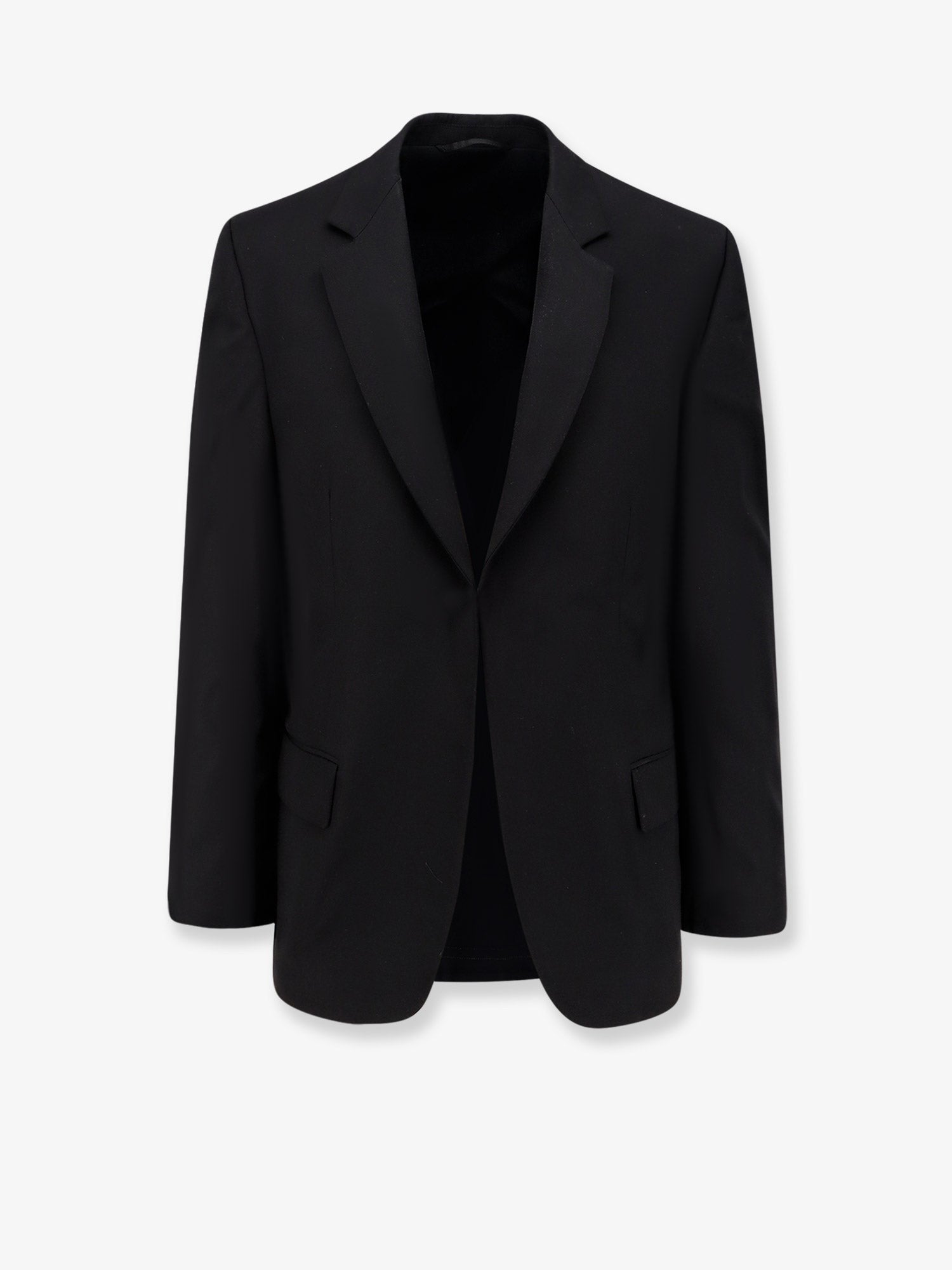 Wool blazer with modal insert