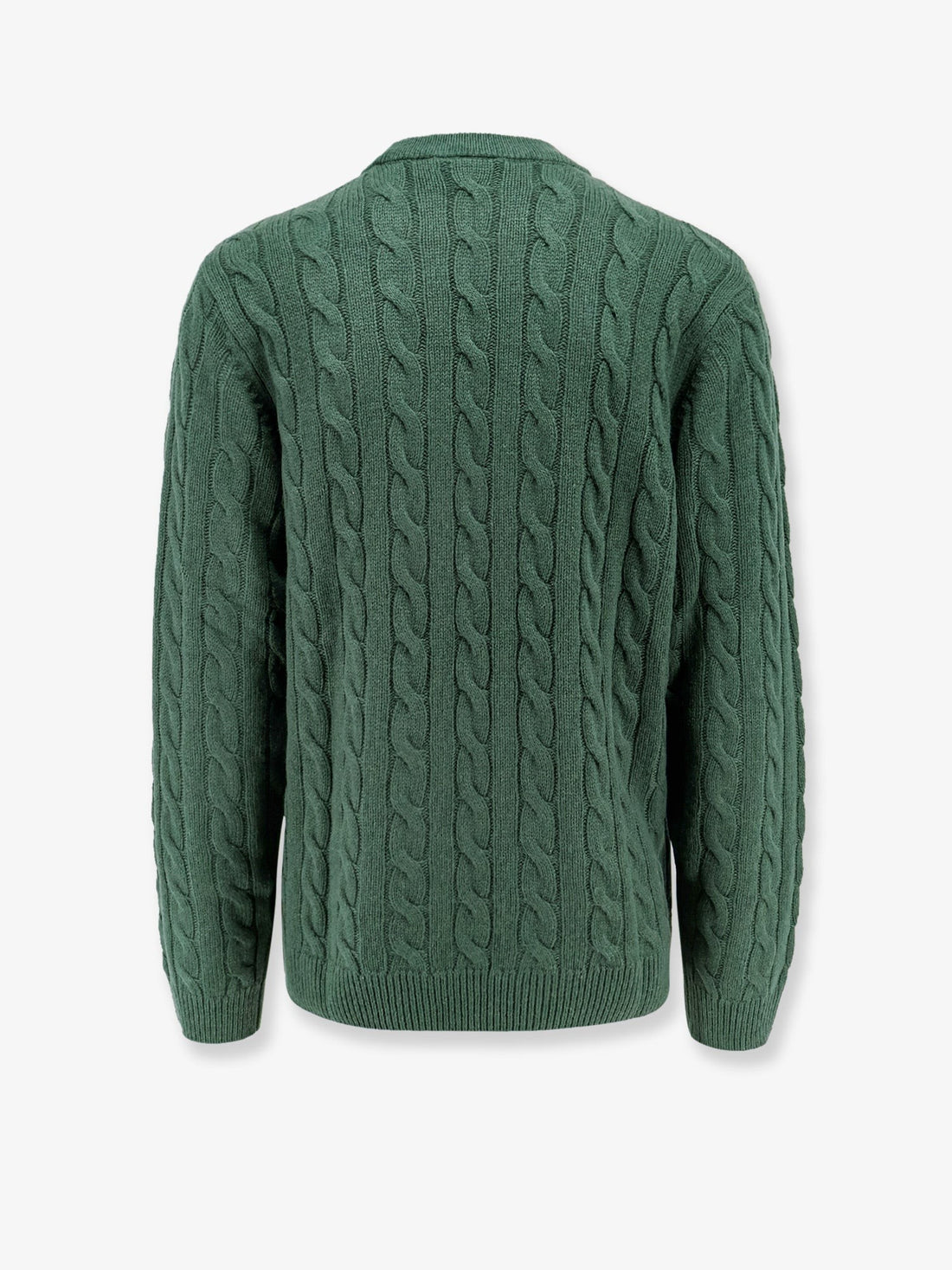 Wool blend braided sweater