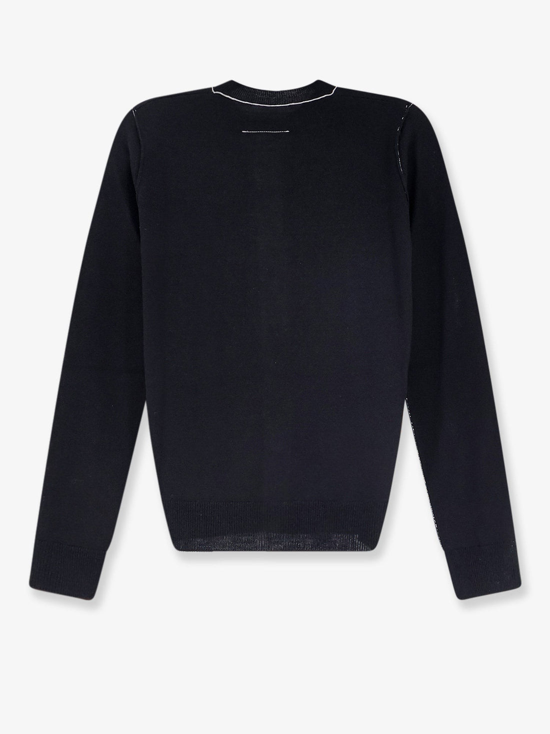 MM6 MAISON MARGIELA - Wool blend cardigan with front Numeric detail Black