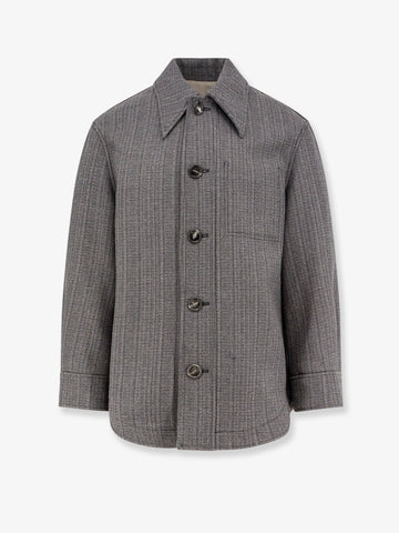 Wool blend overshirt