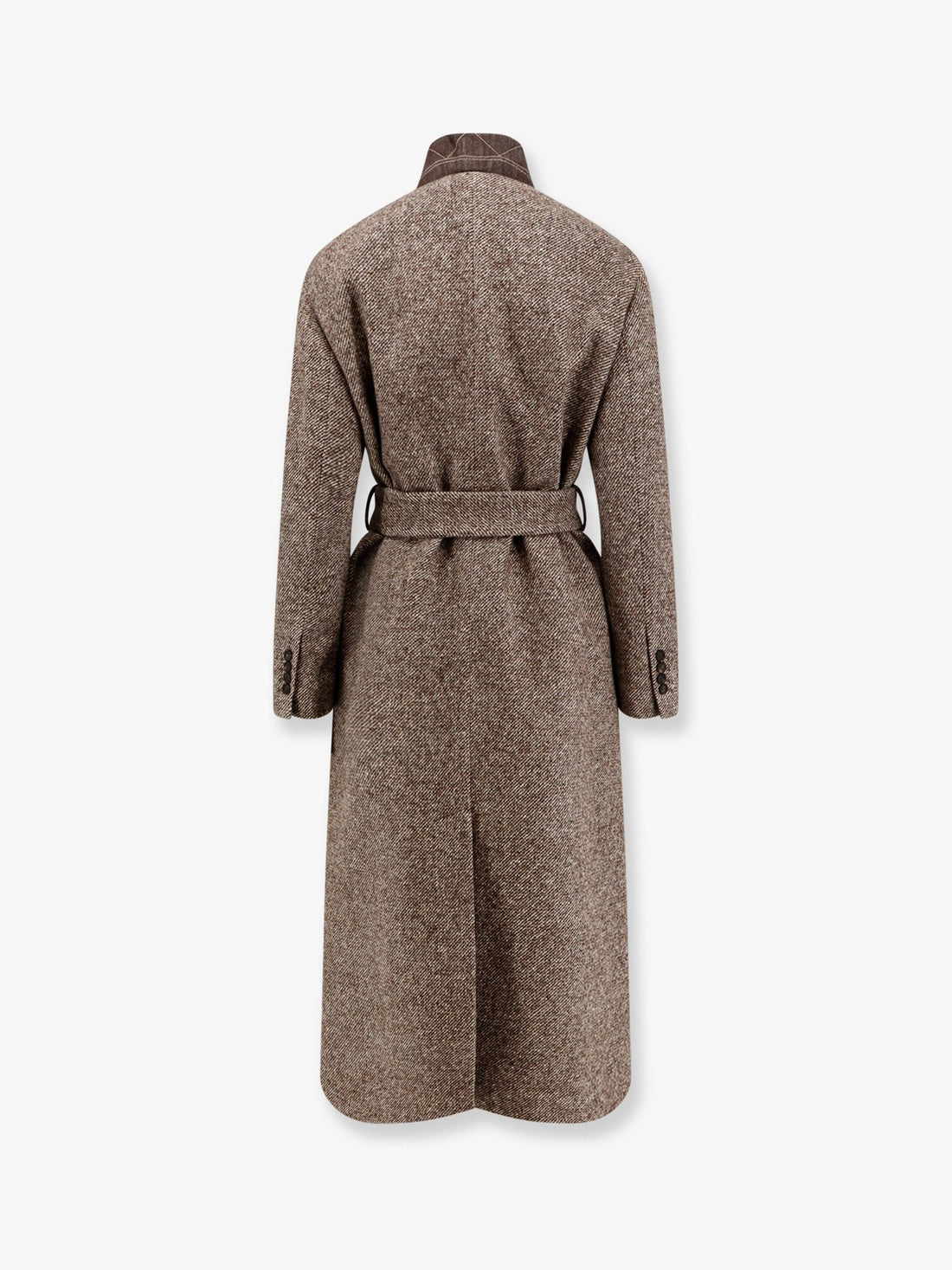 Wool blend padded coat