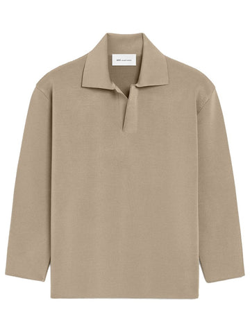 AMI PARIS - WOOL BLEND POLO SHIRT