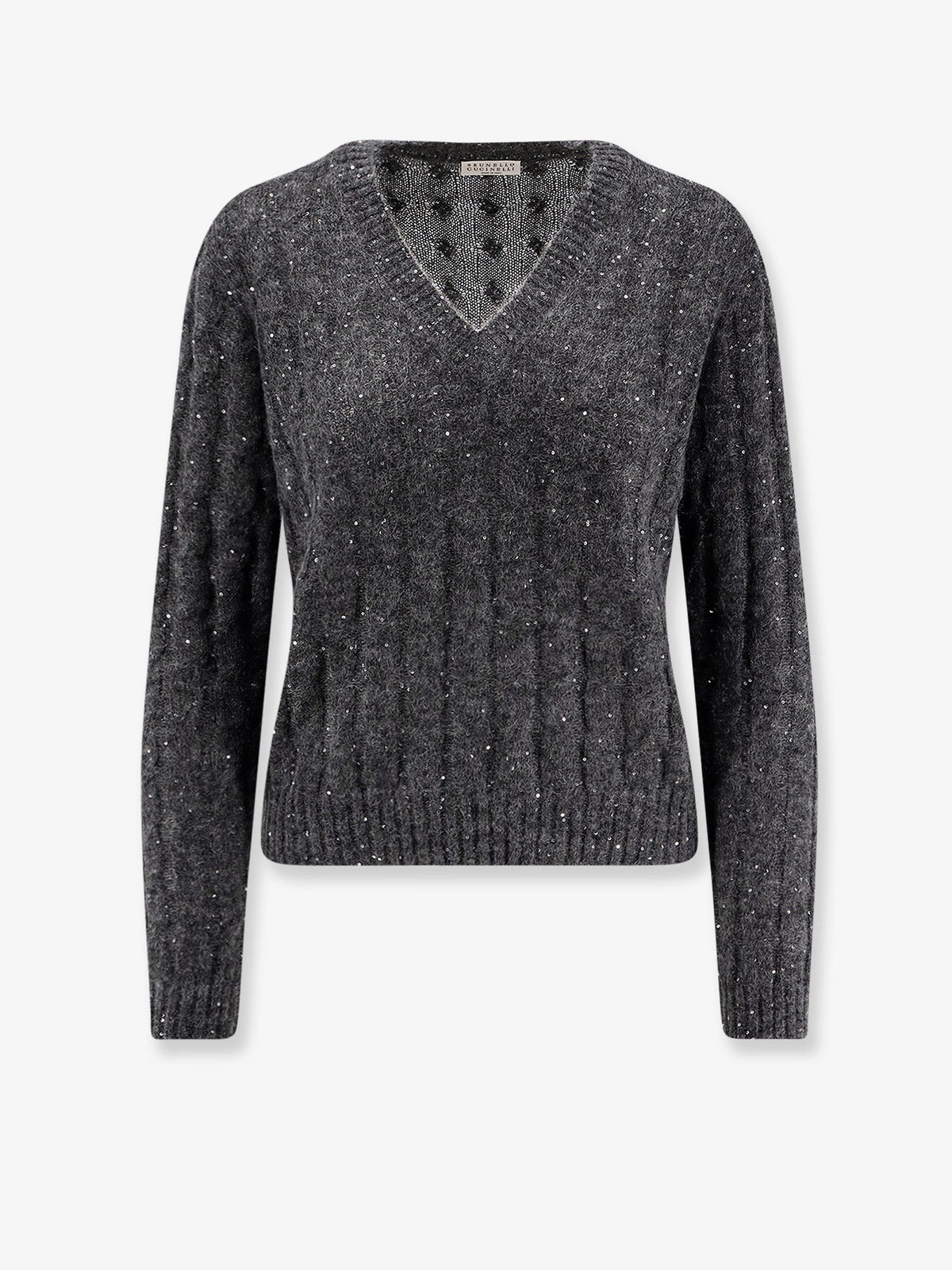 Brunello Cucinelli - Wool blend sweater with all-over sequins wool-blend-sweater-with-all-over-sequins_8cd691fa-8aba-472d-837b-da09af103cbf