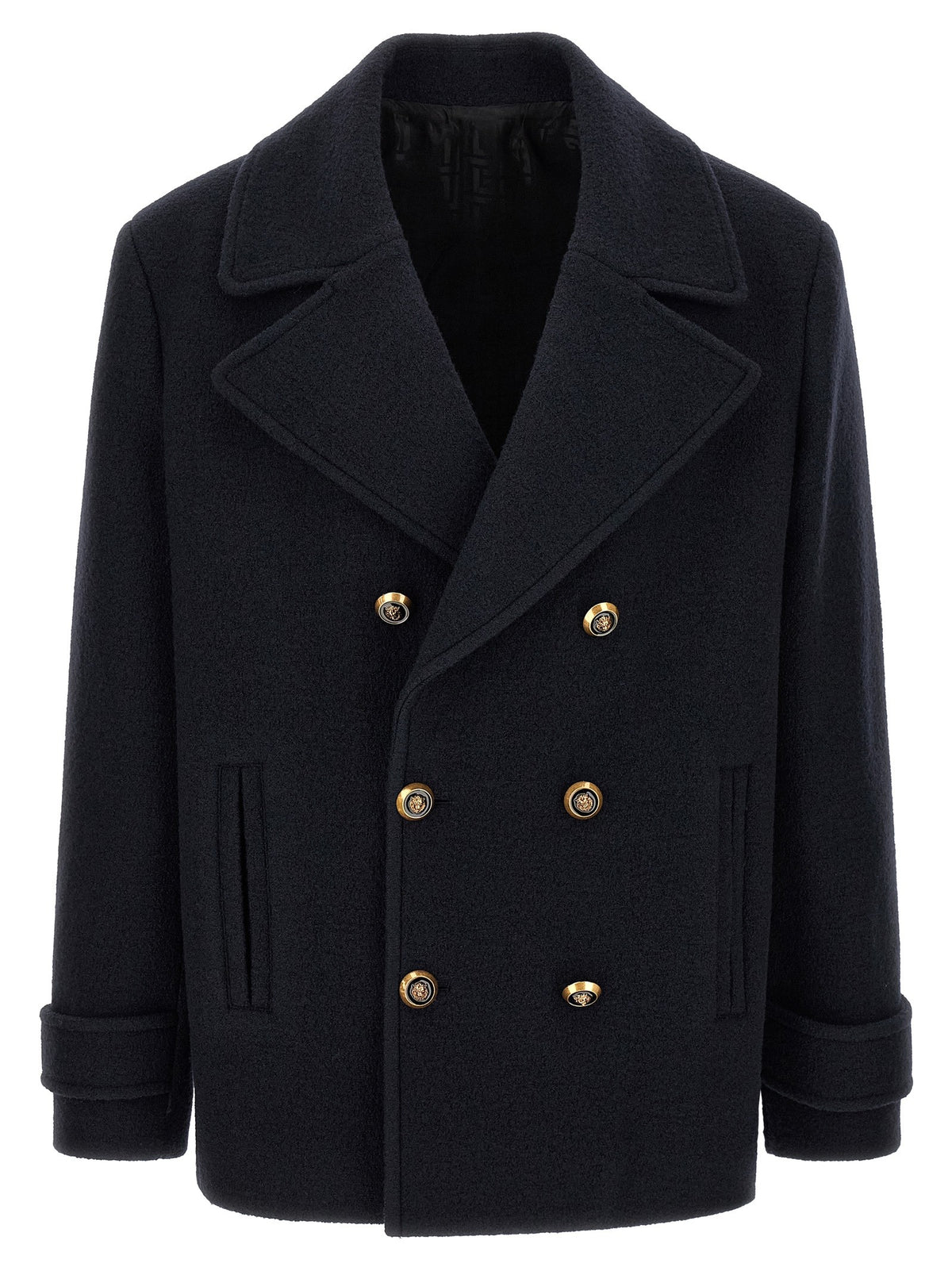 Balmain - Wool caban Blue