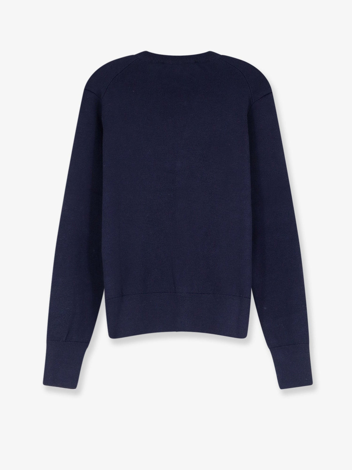 AMI PARIS - Wool cardigan with iconic embroidery