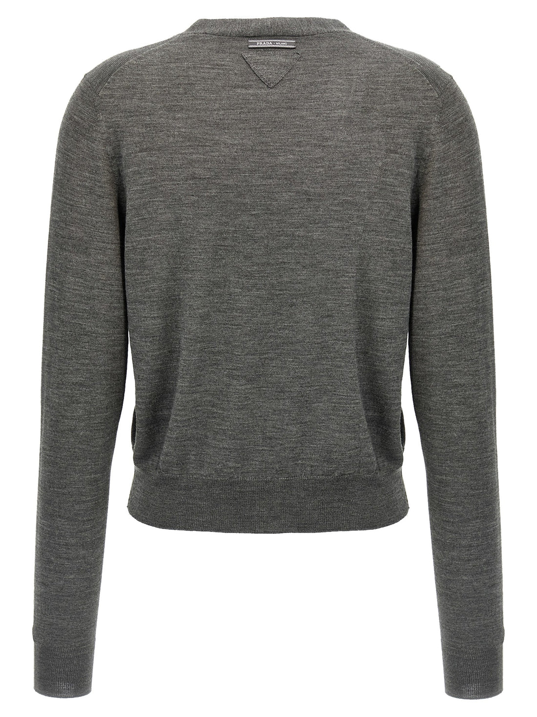 PRADA - Wool cardigan gray 42 IT