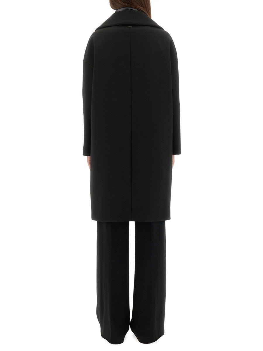 Herno Herno - WOOL COAT WITH TECHNICAL BIB