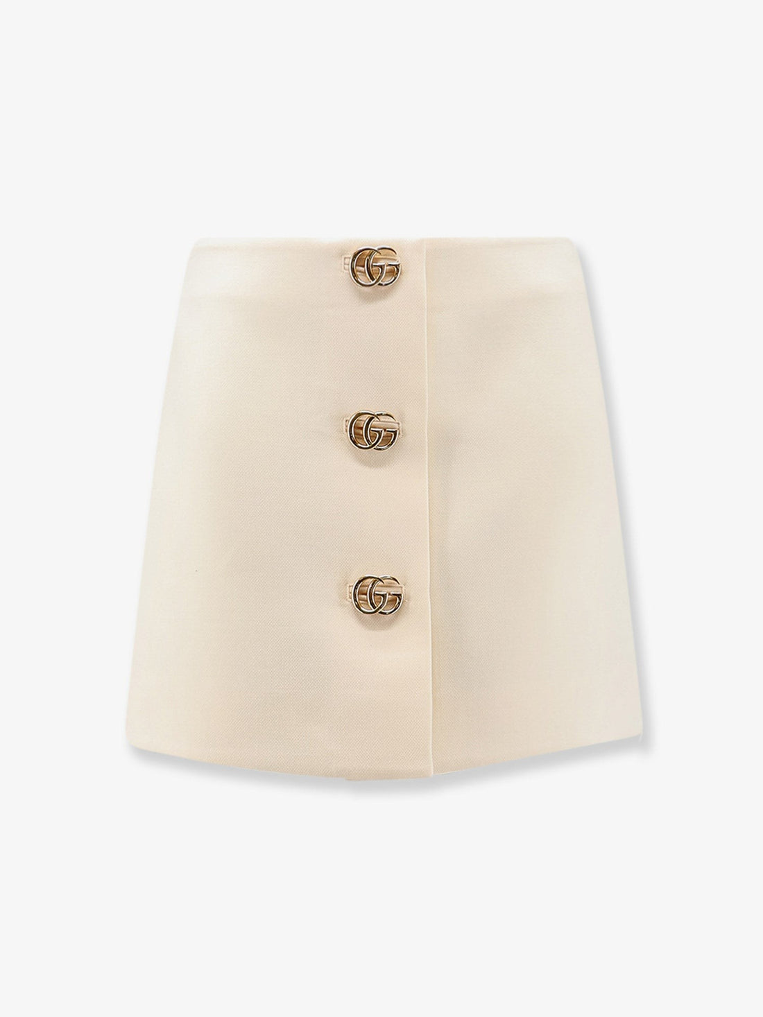 Gucci - White 'Doppia G' skirt White 40 IT