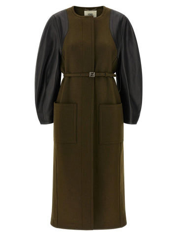 Fendi - 'Wool Felt' coat wool-felt-coat