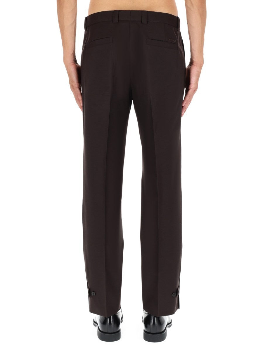 WOOL GABARDINE PANTS