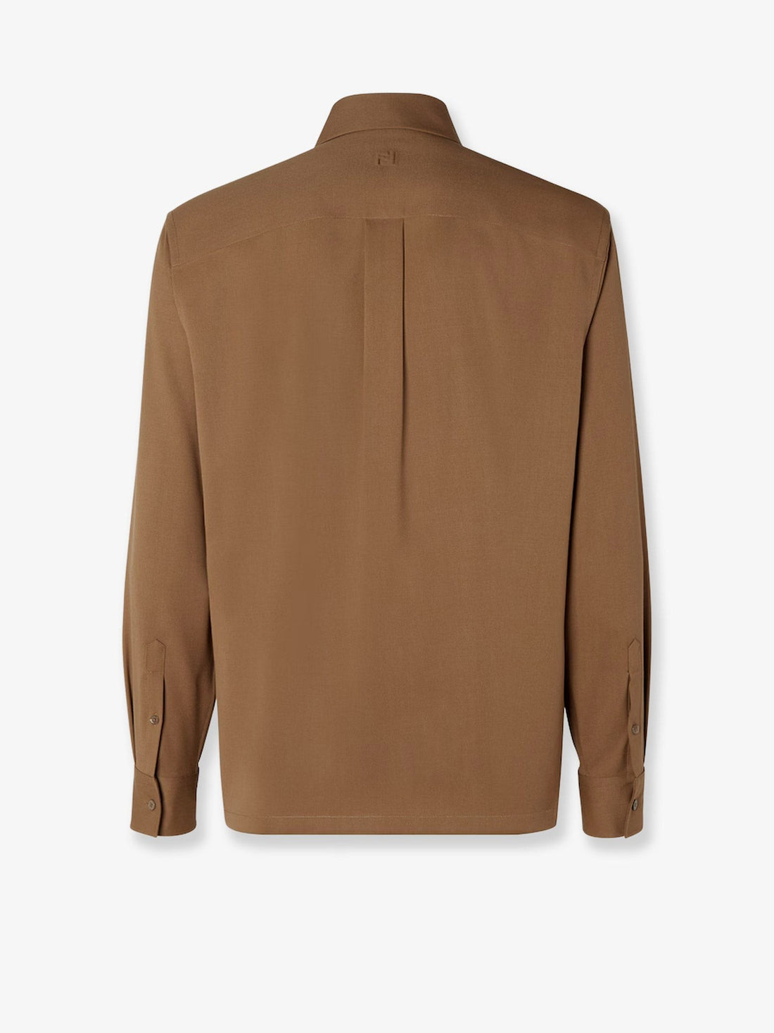 Wool gabardine shirt
