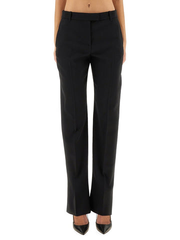 WOOL GABARDINE TAILORED PANTS