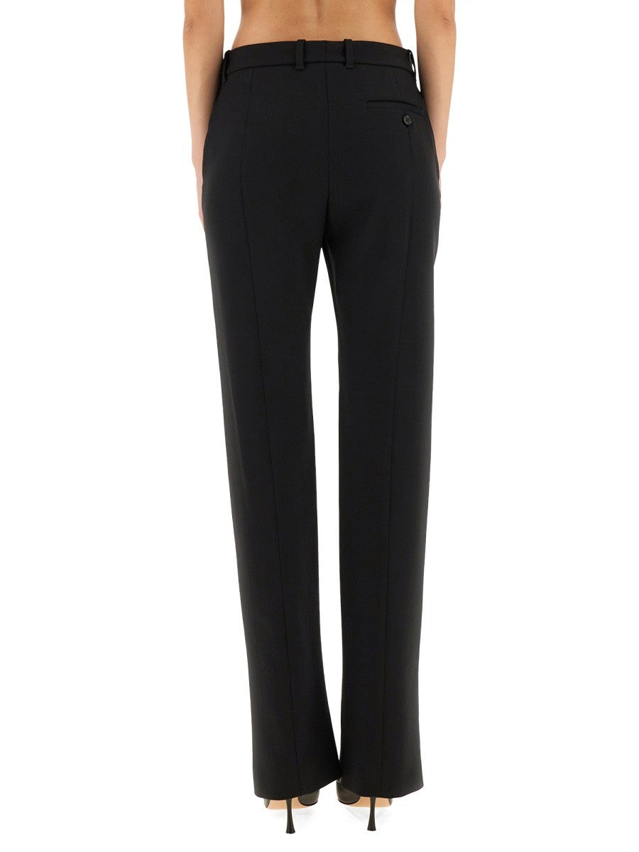 WOOL GABARDINE TAILORED PANTS
