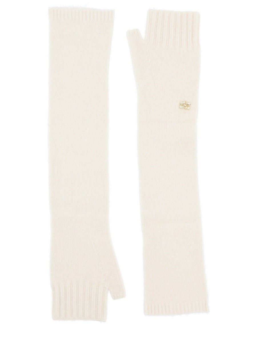 GANNI WOOL GLOVES.