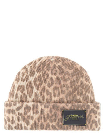 WOOLEN HAT wool-hat-with-leopard-pattern