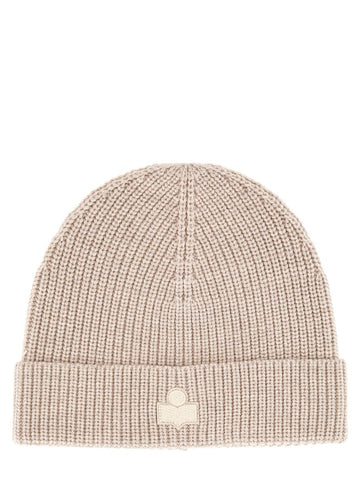 Isabel Marant - Wool Hat with Logo Patch wool-hat-with-logo-patch_b79c6fe0-6151-405f-b673-39e1fda0bbd3