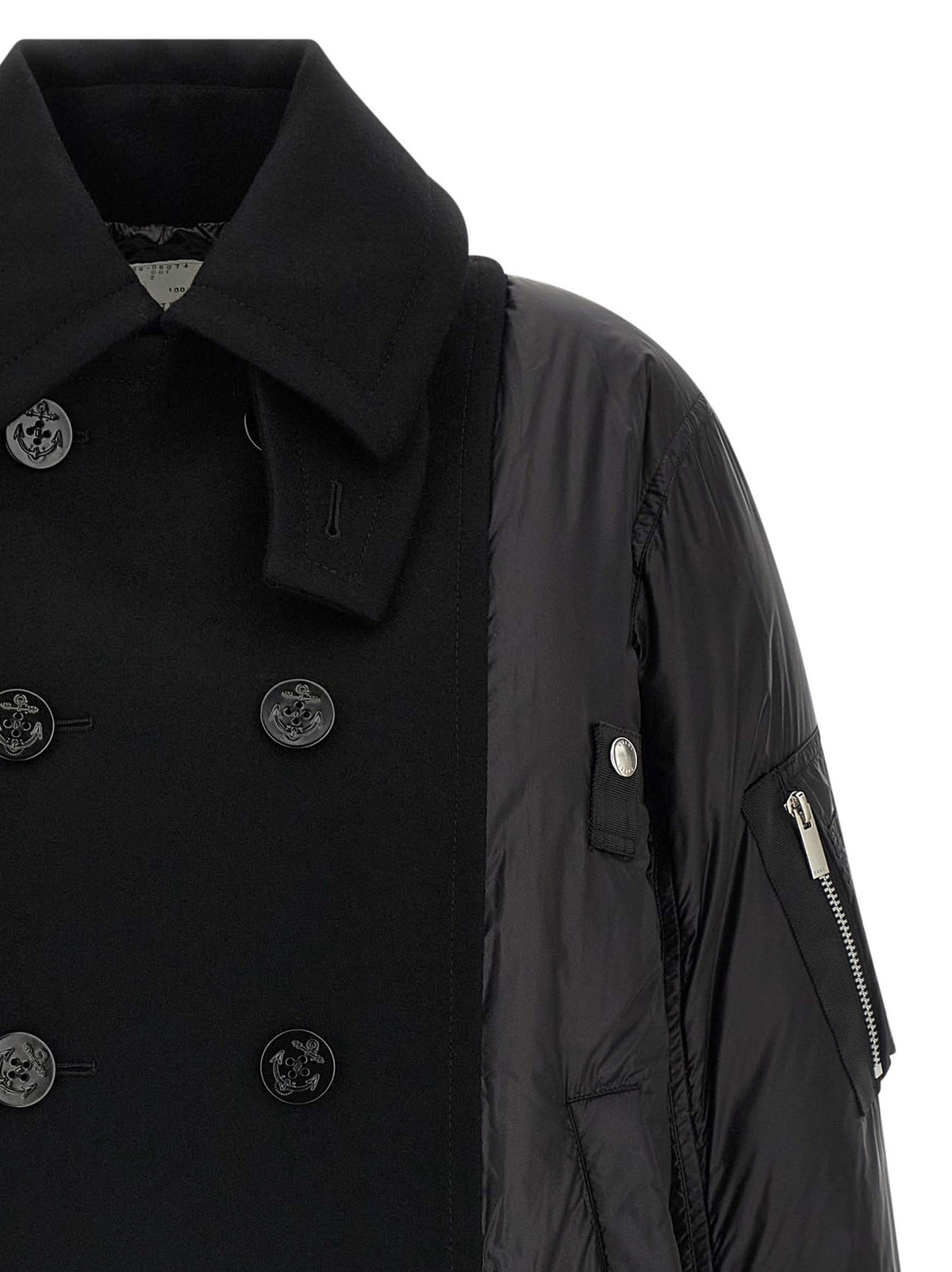 SACAI - Wool insert bomber jacket wool-insert-bomber-jacket