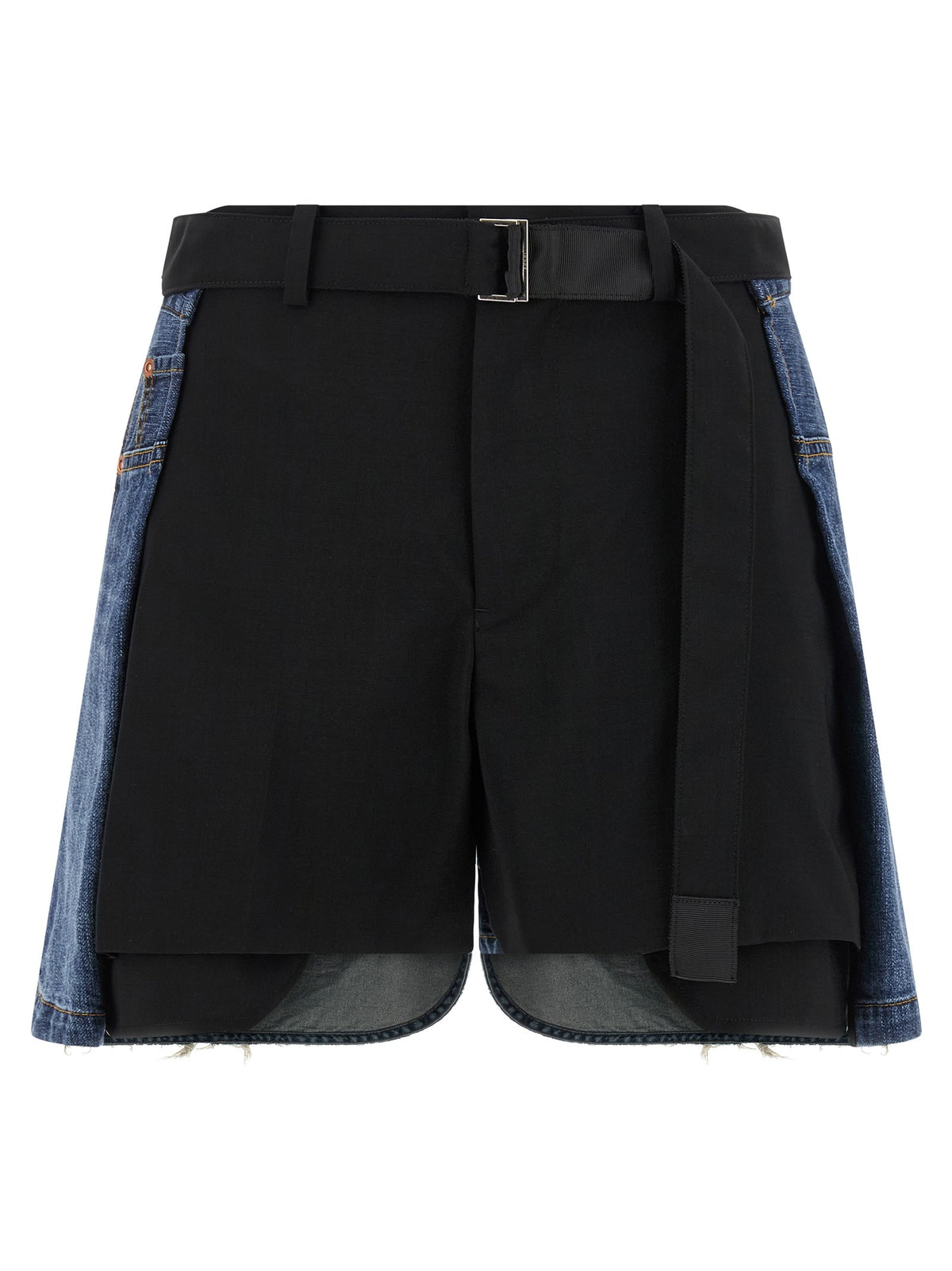 SACAI - Wool insert shorts