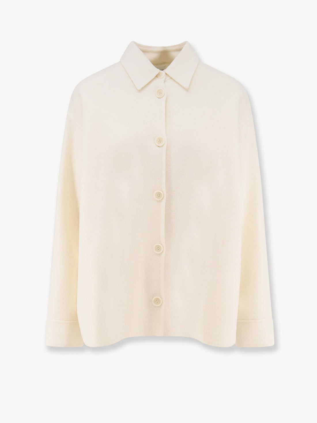 ASPESI - Wool jacket with buttons Cream