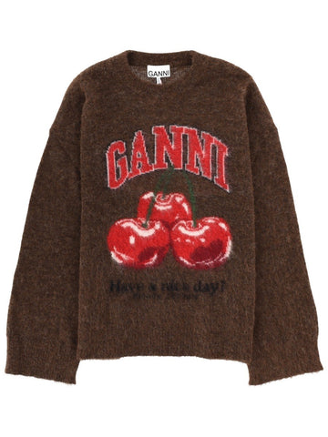 GANNI GANNI - WOOL JERSEY.