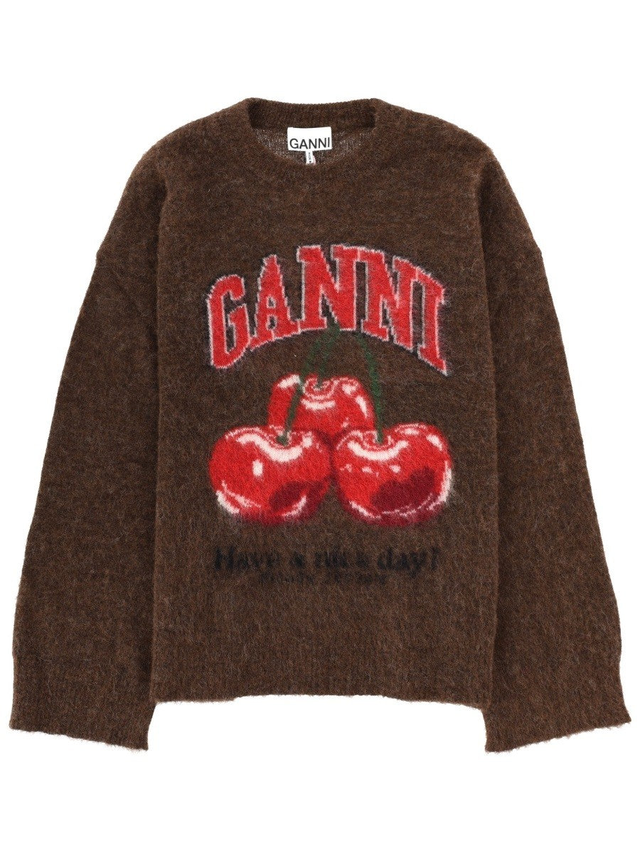 GANNI GANNI - WOOL JERSEY.