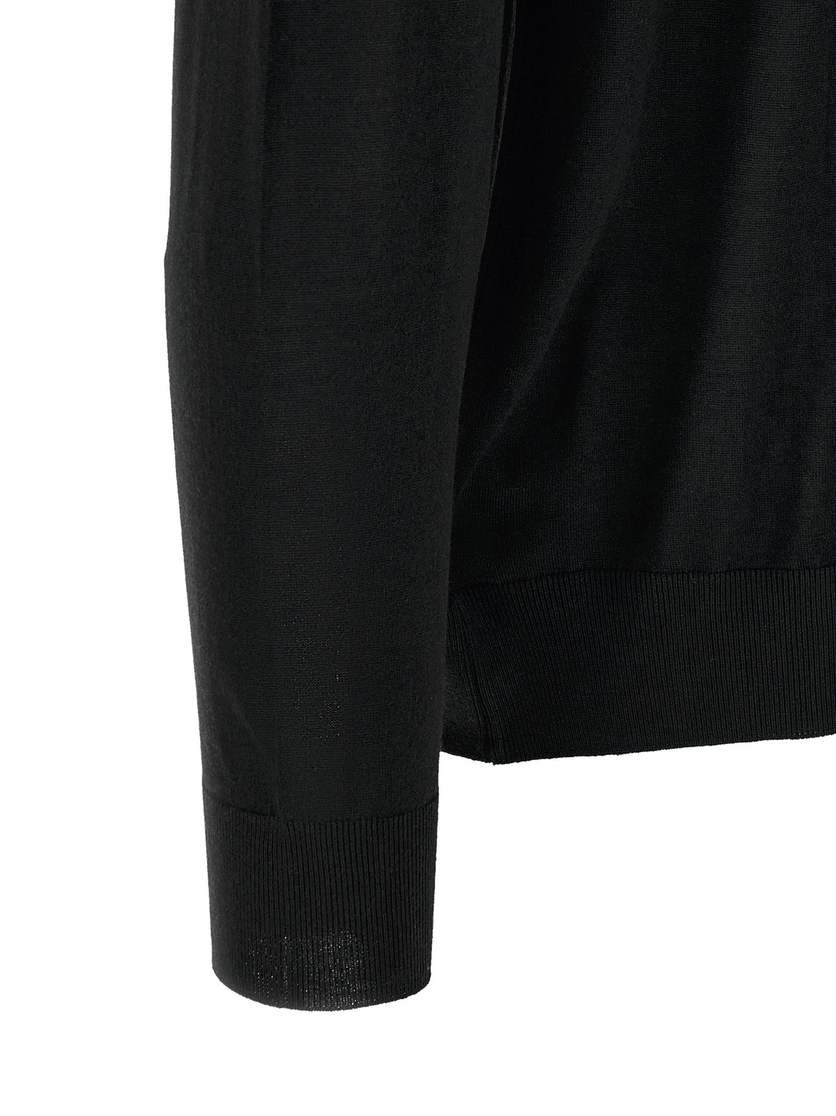 KITON - Wool polo shirt 14 microns