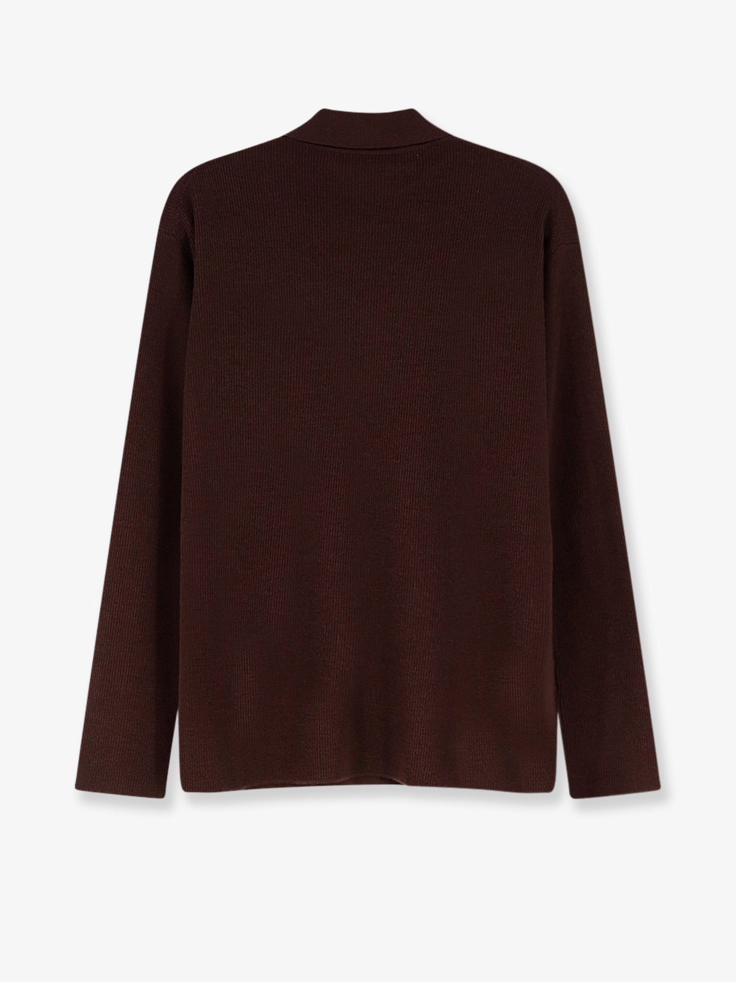 Miu Miu - Wool polo shirt with embroidered logo on the front